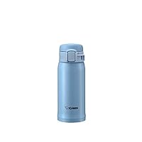 Zojirushi SM-SE36 "One Touch Open" Stainless Steel Vacuum Bottle 360ml Light Blue